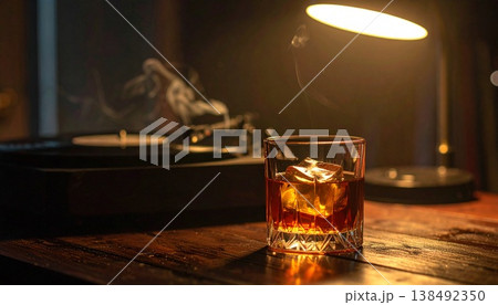 バーのカウンターで飲むカクテル 138492350