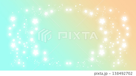 キラキラフレーム背景、輝く星の楕円枠 キラキラフレーム背景、輝く星の楕円枠 138492702