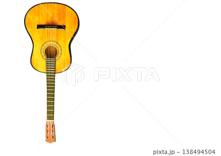 Bossa nova.Acoustic guitar isolated on white Bossa nova.Acoustic guitar isolated on white 138494504