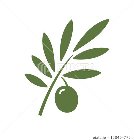 Abstract Mediterranean Olive Oil Brand Identity Symbol 138494773