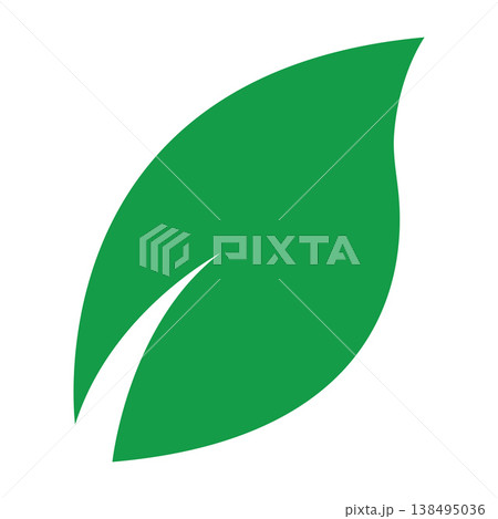 Circular Leaf Logo Representing Balance And Sustainability 138495036