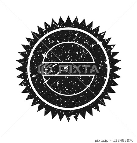 Post stamp, label or badge. Grunge imprint and postmark. Brown vintage circle postcard watermark. Used envelope design element. Vector illustration Post stamp, label or badge. Grunge imprint and postmark. Brown vintage circle postcard watermark. Used envelope design element. Vector illustration 138495870
