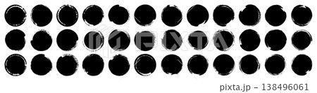 Grunge circles, brush strokes, lines, ink smudges, hand-drawn scribble shapes. Handmade sketchy marks, acrylic stains, charcoal streaks. Paint textures, dry brush effect. Vector illustration Grunge circles, brush strokes, lines, ink smudges, hand-drawn scribble shapes. Handmade sketchy marks, acrylic stains, charcoal streaks. Paint textures, dry brush effect. Vector illustration 138496061