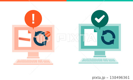 サイバーセキュリティ 脆弱性のある未更新ファイルを自動アップデートで最新状態に更新 138496361