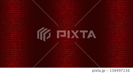 Triptych Binary Streams - Symmetric Data Columns and Digital Information Voids 138497138