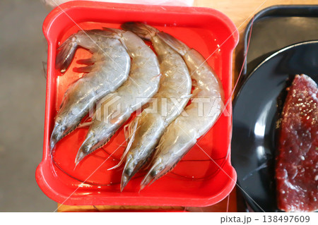 raw prawn, raw shrimp or fresh shrimp for cook raw prawn, raw shrimp or fresh shrimp for cook 138497609