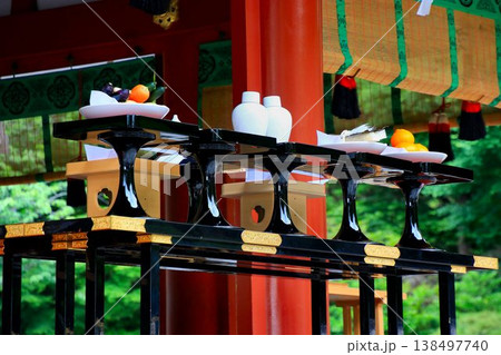 神社にて神前に御供えする… 『神饌』 神社にて神前に御供えする… 『神饌』 138497740