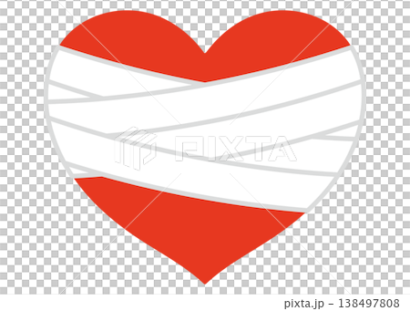 An illustration of a wounded heart, an image of heartbreak. An illustration of a wounded heart, an image of heartbreak. 138497808