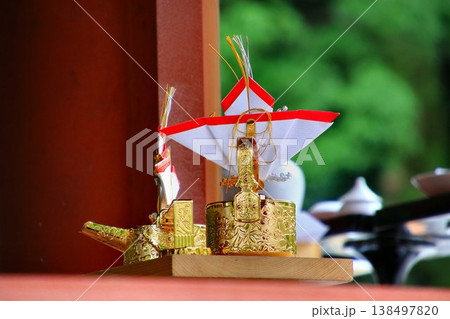 神社にて神前に御供えする… 『御神酒』 138497820