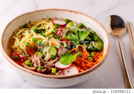 Korean Cold Noodle Soup 138498131