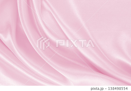 Smooth elegant pink silk or satin texture as wedding background. Luxurious background design 138498554