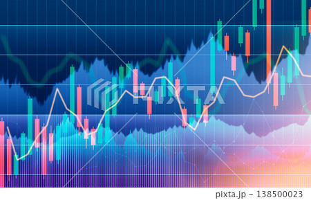 Abstract trading table in business technology concepts. 138500023