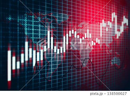 Abstract stock market table illustration 138500027