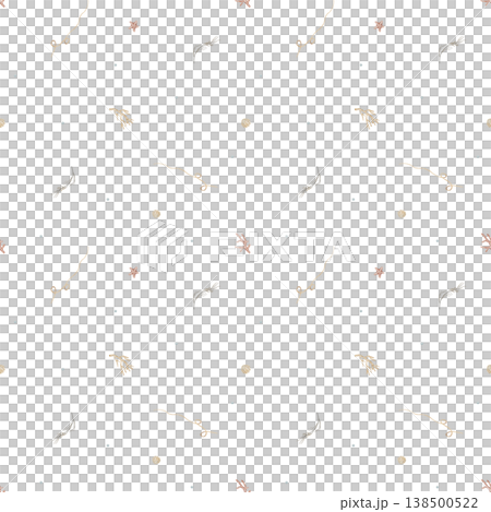 Pattern seaweed, starfish, corals. Watercolor illustration sea shell hand-drawn in nautical children's style. Endless summer print on isolated background for fabric textile packaging clothes wallpaper 138500522
