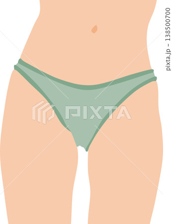ダイエットに成功した女性のイラスト	 138500700