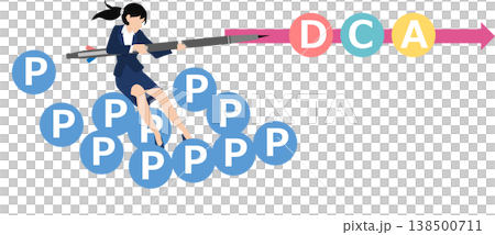 PDCAサイクルのイラスト PDCAサイクルのイラスト 138500711