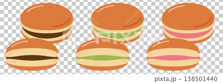 銅鑼燒（日式點心）的各種變體。 138501440