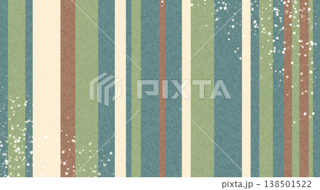 ナチュラルカラーのランダムストライプ 138501522