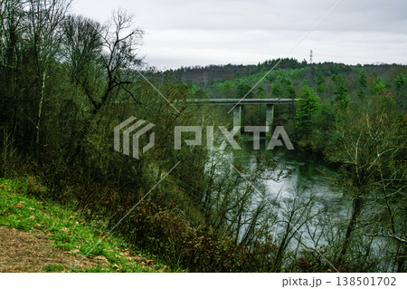 French Broad River in Autumn, North Carolina French Broad River in Autumn, North Carolina 138501702