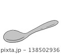 シンプルなスプーンのイラスト 138502936