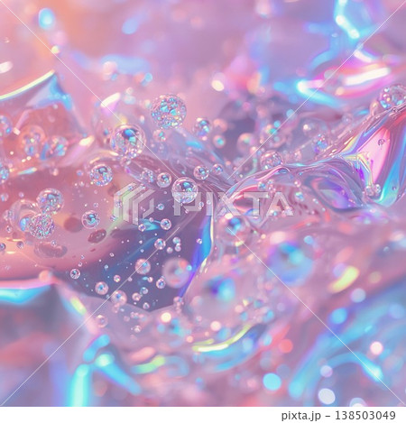 キラキラ輝く水面 虹色の光 キラキラ輝く水面 虹色の光 138503049