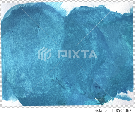 Abstract painting background with oil paints with watercolor strokes. Blue, teal and purple watercolor strokes. 138504367