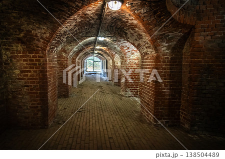 Interior of old Fort 5 King Frederick William III in Kaliningrad. Russia Interior of old Fort 5 King Frederick William III in Kaliningrad. Russia 138504489