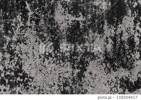 Old dirty metal abstract pattern black peeling dark paint wall texture background gray steel Old dirty metal abstract pattern black peeling dark paint wall texture background gray steel 138504917