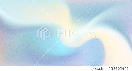 Hologram banner bg, iridescent pastel gradient. Opalescent liquid holographic foil of blue gold color gradation. Pearl glowing ombre pattern. 3D nacre metal aurora light. Pearlescent backdrop poster 138505991