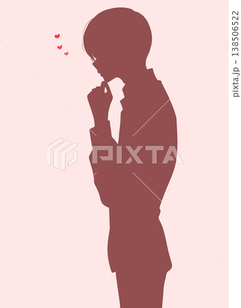考える男性 恋 シルエット 考える男性 恋 シルエット 138506522