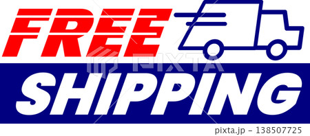 Free shipping sign Free shipping sign 138507725