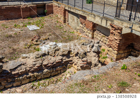 Ruins of early Byzantine thermae in the old town of Nessebar, Bulgaria Ruins of early Byzantine thermae in the old town of Nessebar, Bulgaria 138508928