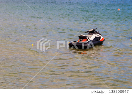Empty personal watercraft in a sea. Summer vacation concept 138508947