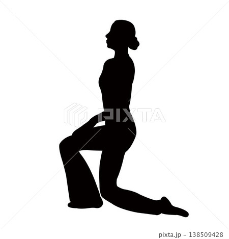 a woman body silhouette vector a woman body silhouette vector 138509428