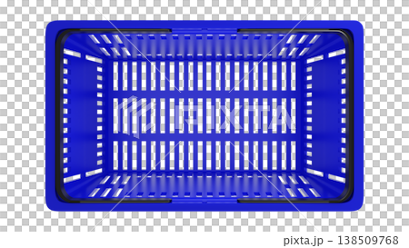 Plastic shopping basket, blue empty store basket, supermarket shopping cart, top view, 3D rendering, isolated on white background, retail, grocery, consumer shopping, market container, minimal design. Plastic shopping basket, blue empty store basket, supermarket shopping cart, top view, 3D rendering, isolated on white background, retail, grocery, consumer shopping, market container, minimal design. 138509768