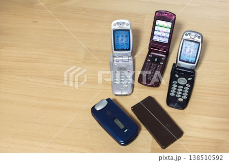 懐かしい携帯電話 138510592