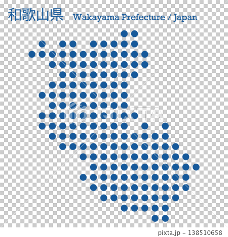 日本のベクターイラスト地図素材：和歌山県全体地図 138510658