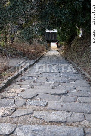 桜川市　雨引山　楽法寺　磴道　快晴 138511318