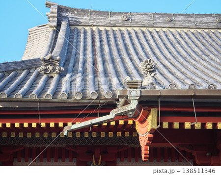 桜川市　雨引山　楽法寺　雨引観音　本堂　快晴 138511346