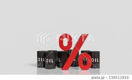 Oil Price Interest Rate Energy Market Financial Concept 3d render. Oil Price Interest Rate Energy Market Financial Concept 3d render. 138511910