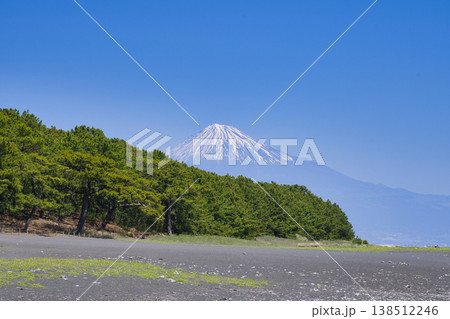 【静岡県】三保の松原と富士山 138512246
