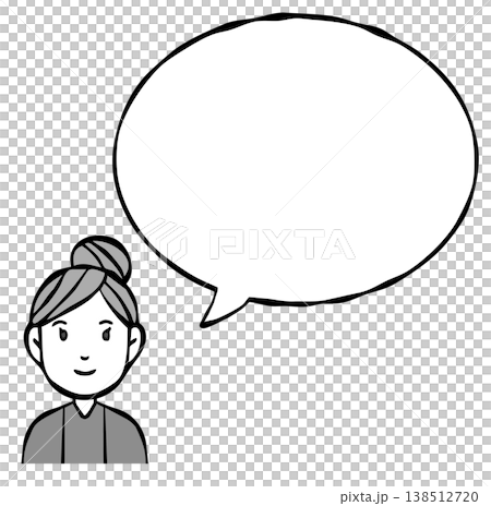 Speech bubble: Person, woman, foreigner, nationality Speech bubble: Person, woman, foreigner, nationality 138512720