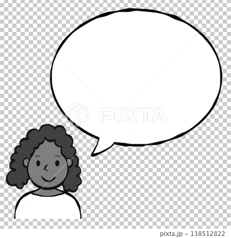 フキダシ 人物・女性・外国人・国籍 フキダシ 人物・女性・外国人・国籍 138512822
