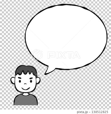 Speech bubble: Person, child, boy Speech bubble: Person, child, boy 138512825