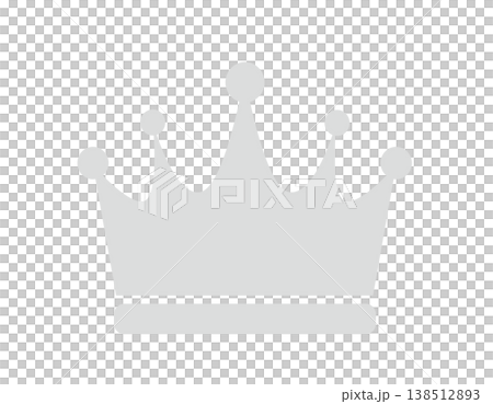 簡單的銀冠插圖 138512893