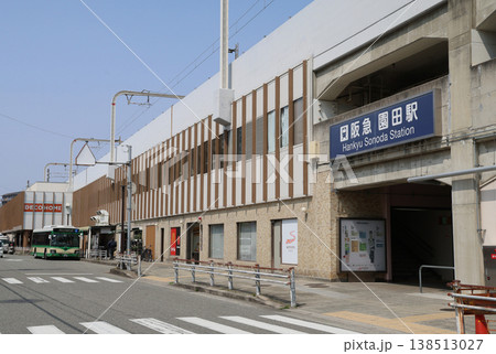 阪急神戸線　園田駅の南口 138513027