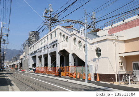 阪神本線　住吉駅の高架駅 138513504
