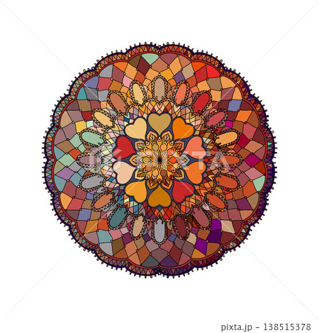 Decorative mandala ornament 138515378