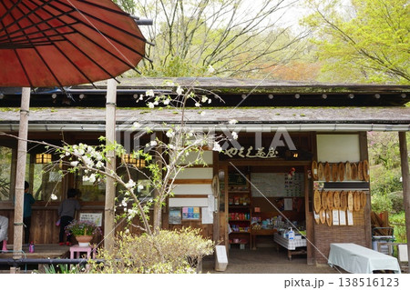 東京都町田市の薬師池公園の薬師茶屋の風景 東京都町田市の薬師池公園の薬師茶屋の風景 138516123