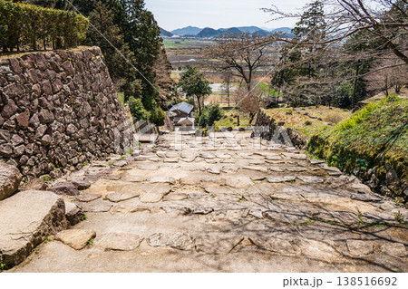 安土城大手道の石段 滋賀県近江八幡市 安土城大手道の石段 滋賀県近江八幡市 138516692